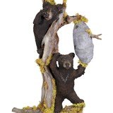 Carved Bear Cub Driftwood Floor Lamp - 3 of 7