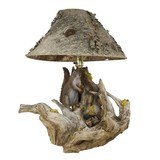 Carved Red Squirrel Table Lamp - 1 of 5