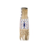 Native American Chief Silver Tongue Sioux Pipe Bag - 1 of 7