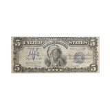 US 1899 Silver Certificate $5 Indian Chief - 1 of 5