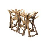 Antler and Glass Dining Table - 3 of 5