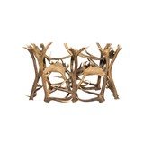 Antler and Glass Dining Table - 2 of 5