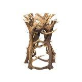 Antler and Glass Dining Table - 4 of 5