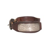 Sterling and Leather Watchband - 3 of 5