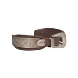 Sterling and Leather Watchband - 2 of 5