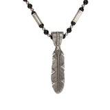 Onyx and Sterling Necklace - 2 of 6