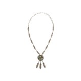 Turquoise and Sterling Necklace - 1 of 6