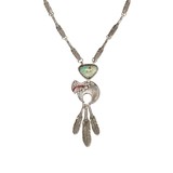 Turquoise and Sterling Necklace - 2 of 6