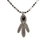 Sterling and Onyx Necklace - 2 of 6