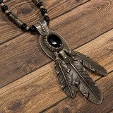 Sterling and Onyx Necklace - 5 of 6