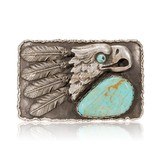 Turquoise Eagle Belt Buckle - 1 of 4