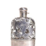 Sterling Covered Glass Flask - 4 of 5