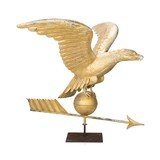 Copper Eagle Form Weather Vane - 1 of 6