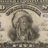 US 1899 Silver Certificate $5 Indian Chief - 3 of 5