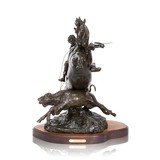 "A Calf in the Way" Bronze by Robert Scriver - 1 of 7