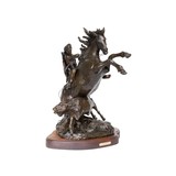 "A Calf in the Way" Bronze by Robert Scriver - 2 of 7
