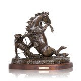 "A Hard Way to Get Off" Bronze by Robert Scriver - 1 of 5