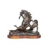 "A Hard Way to Get Off" Bronze by Robert Scriver - 3 of 5