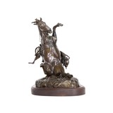 "A Hard Way to Get Off" Bronze by Robert Scriver - 2 of 5