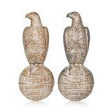 Pair Cast Case Iron Eagle Trade Signs - 1 of 4