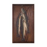 Hanging Trout Oil Painting - 1 of 2
