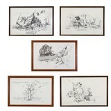 Set of Five Jim Snook Art Prints