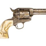 Engraved Colt Single Action Army Revolver - 3 of 9
