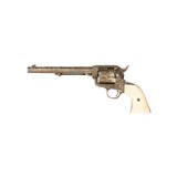 Engraved Colt Single Action Army Revolver - 2 of 9