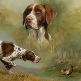 "Pointer" Oil Painting by D. Suce - 3 of 5