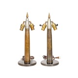 Matched Pair Trench Art Lamps - 1 of 4