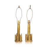 Pair Trench Art Lamps - 1 of 3