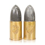 Trench Art Salt and Pepper Shakers - 1 of 3