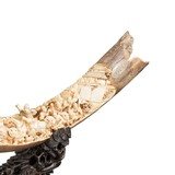 "The Warriors" Carved Mammoth Ivory Tusk - 7 of 9