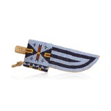 Sioux Style Beaded Knife Sheath with Trade Knife - 1 of 4