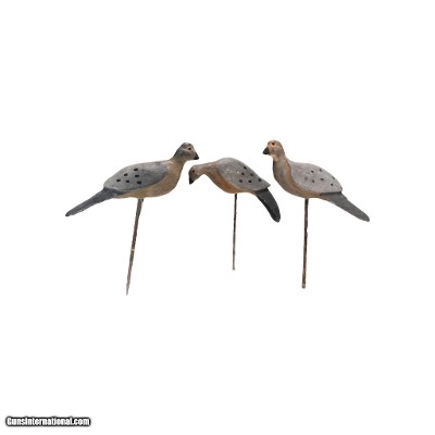 Three Dove Decoys