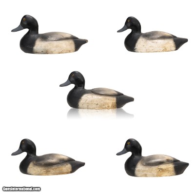 Five Bluebill Decoys