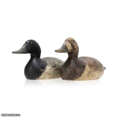 Evans Bluebill Decoy Pair
