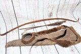 Buffalo Hide Scabbard with Bow and Arrow - 2 of 7