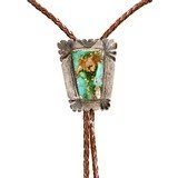Navajo Turquoise Bolo - 1 of 5
