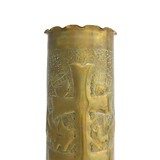 Pair WWI Trench Art Vases - 4 of 6