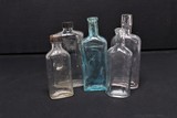 Five Vintage Glass Bottles - 1 of 12