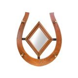 Horseshoe Mirror/Hat Rack - 1 of 2
