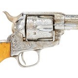 Engraved Colt Single Action Army Revolver - 4 of 14