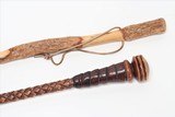 Pair of Carved Wooden Hand Carved Walking Sticks - 2 of 5