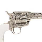 Engraved Colt Single Action Army Revolver - 4 of 11
