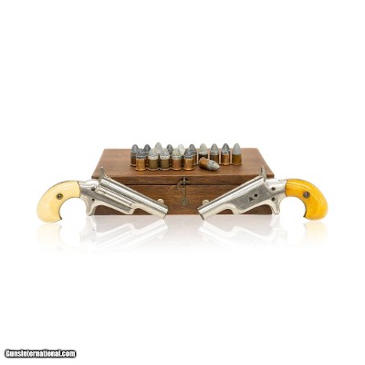 Cased Pair of Colt Third Model Derringer Pocket Pistols