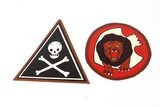 Two Vintage Leather Air Force Military Patches