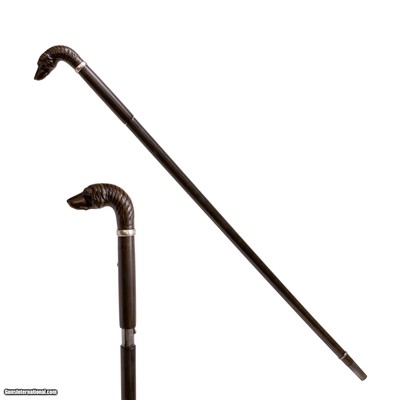 Remington Rimfire Cane Gun with Dog's Head Handle