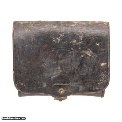 Indian War Period Leather Cartridge Box