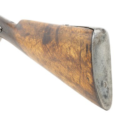 English Double Barrel Percussion Fowler Shotgun - Image 13 of 14